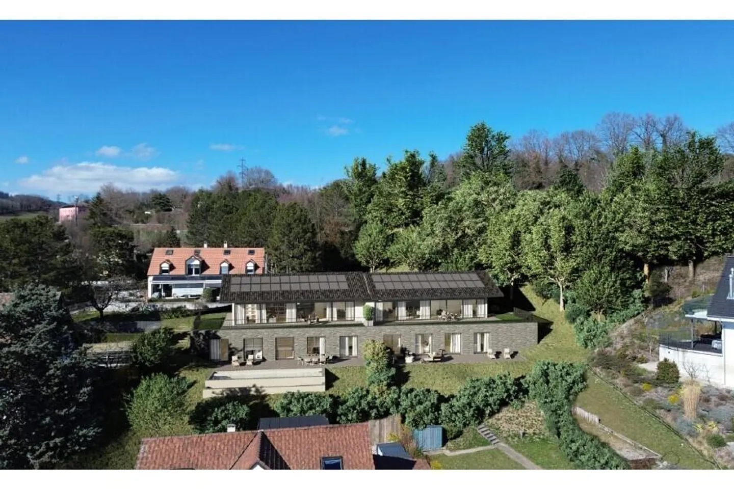 CHEXBRES – MODERNE VILLA MIT ATEMBERAUBENDEM BLICK AUF DEN GENFERSEE - Foto 4 von 11