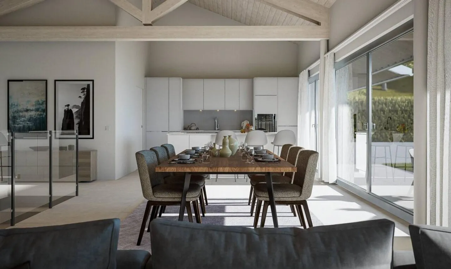 CHEXBRES – MODERNE VILLA MIT ATEMBERAUBENDEM BLICK AUF DEN GENFERSEE - Foto 8 von 11