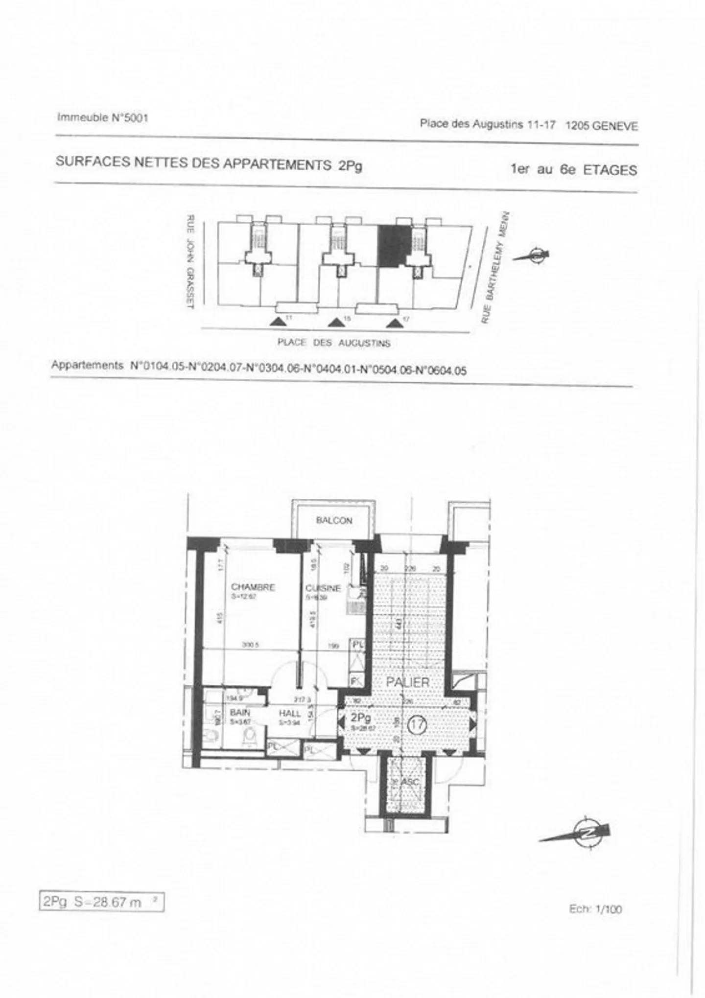 Plainpalais/Hospital Viertel - 2-Zimmer Wohnung - Foto 5 von 5