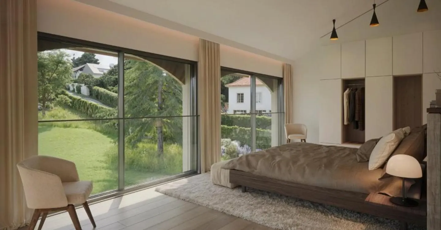 Exceptional contemporary villa with large garden in the heart of Anières - Photo 2 of 7