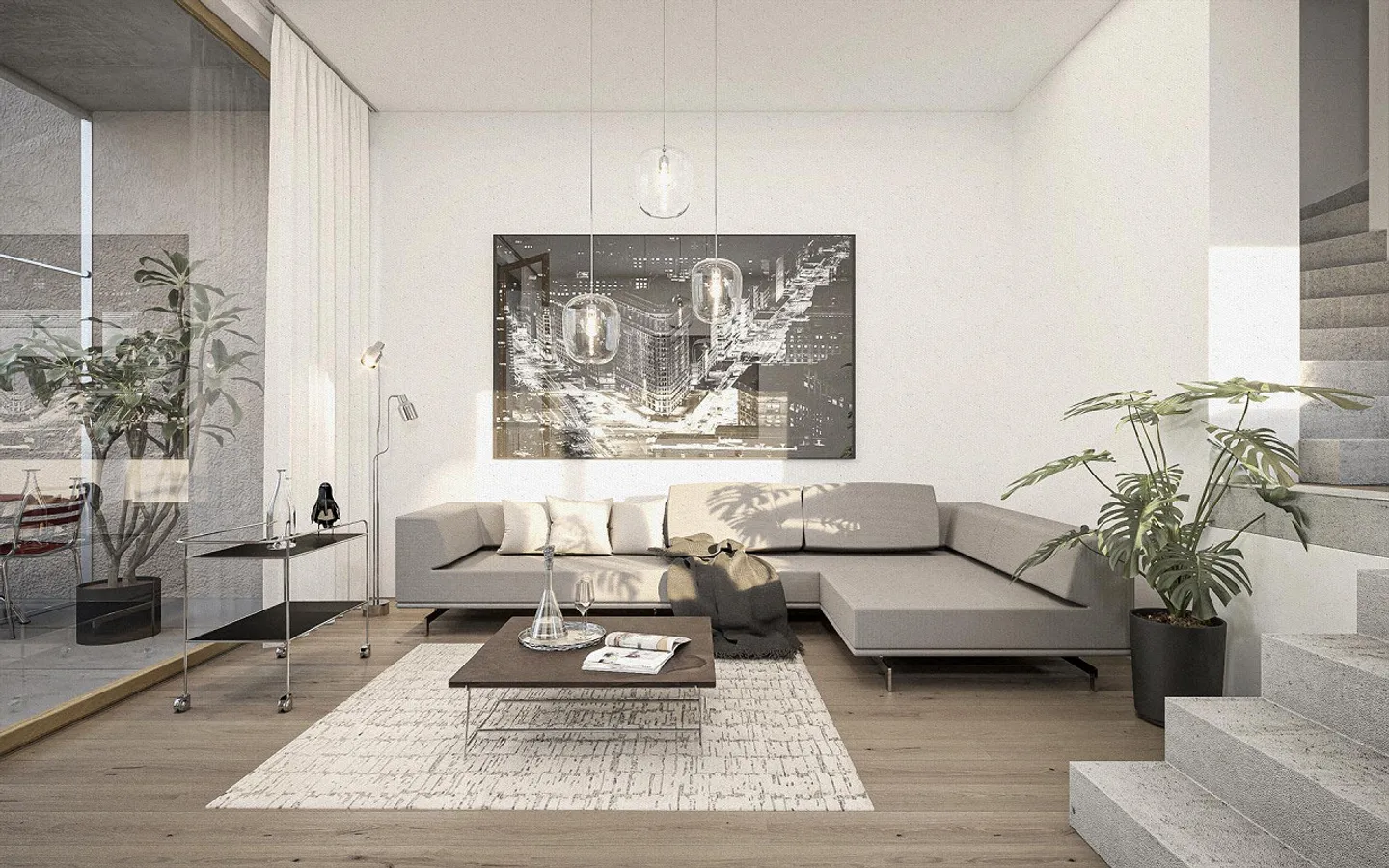 Three row houses (1 middle house, 2 corner houses with garden) - Photo 7 of 8