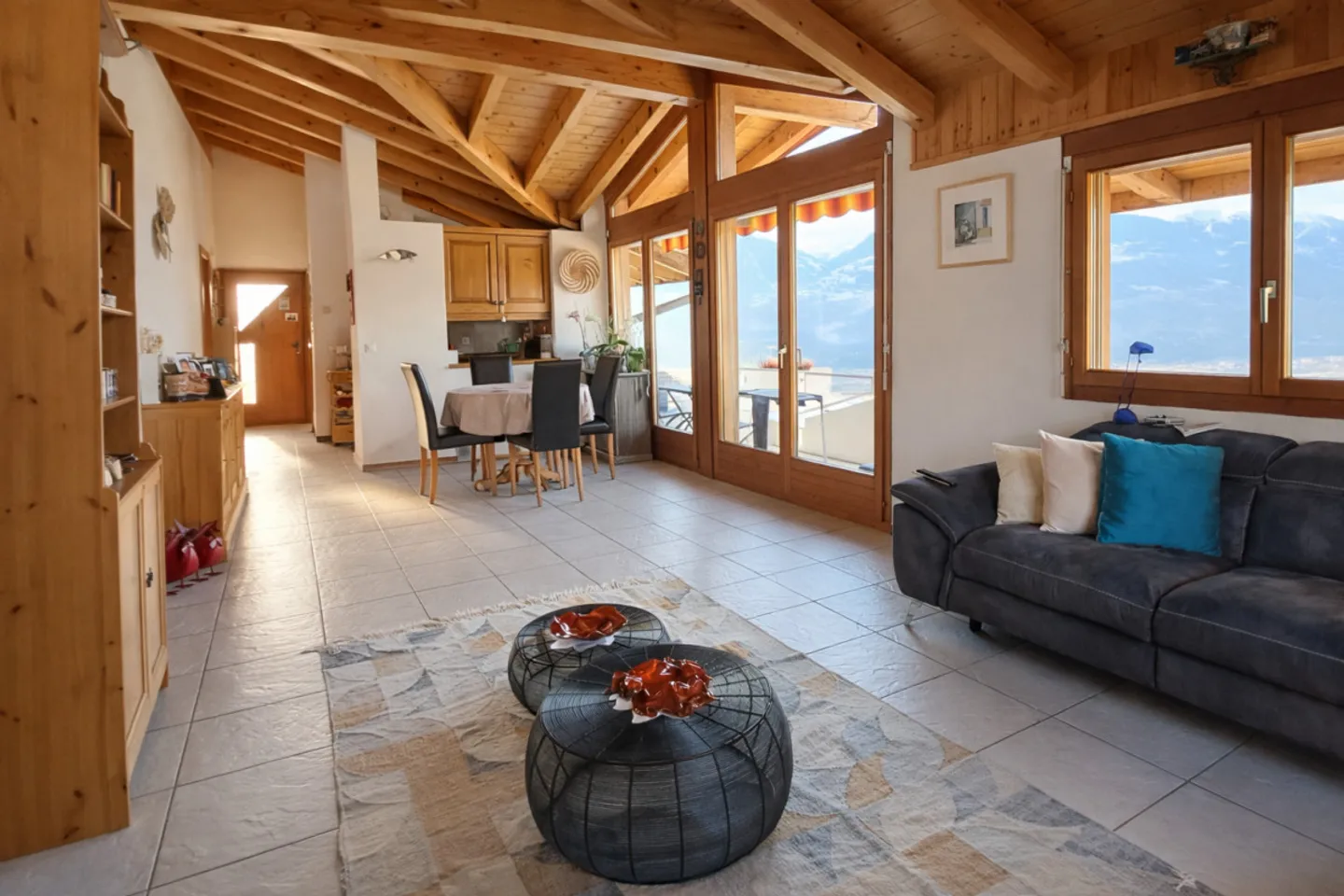 In vendita: Attico 4.5 camere con vista panoramica Savièse (Chandolin) - Foto 3 di 6