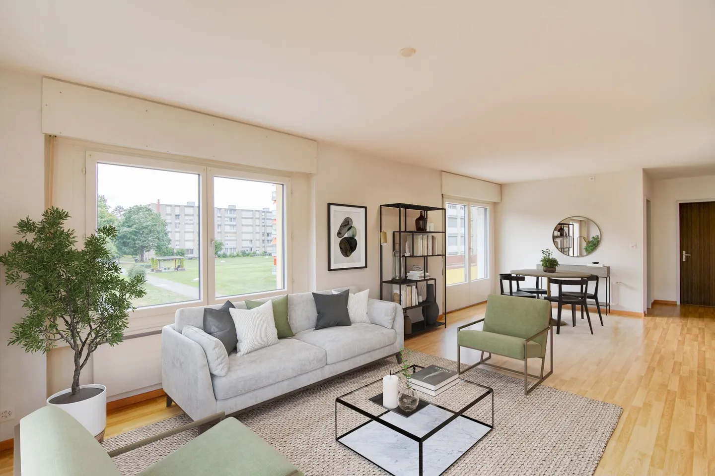 Rückzugsort am Wohlensee: 3.5-Zimmer-Wohnung mit 2 Balkonen & einem Einstellhallenplatz - Photo 1 of 22