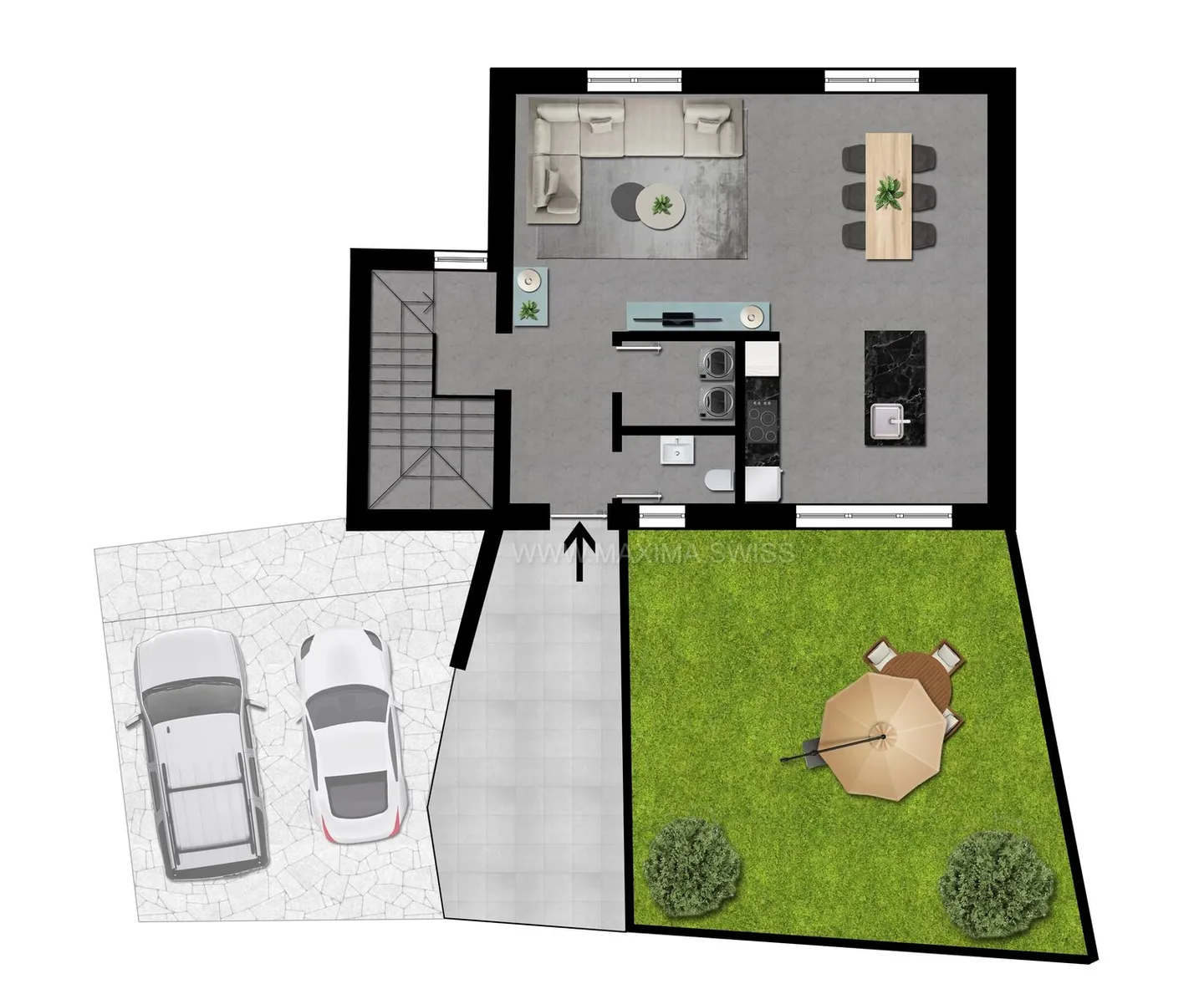 Lugano-Cadro: Casa moderna e funzionale nel verde - Foto 5 di 8