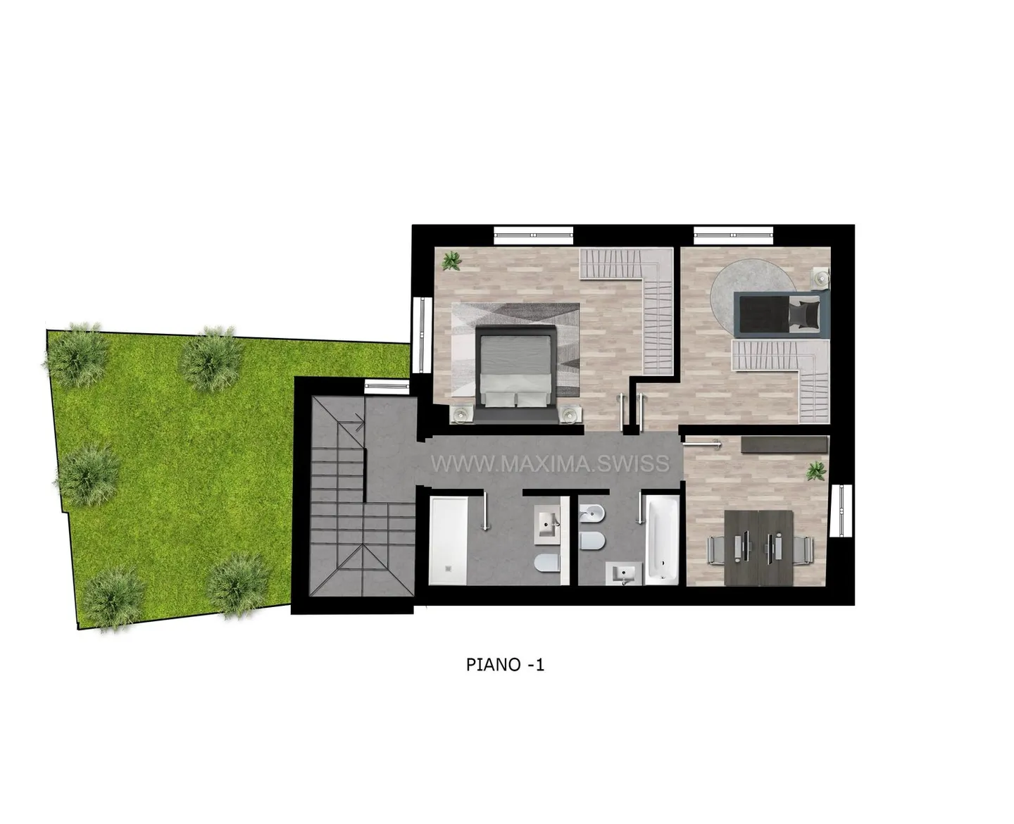 Lugano-Cadro: Casa moderna e funzionale nel verde - Foto 6 di 8