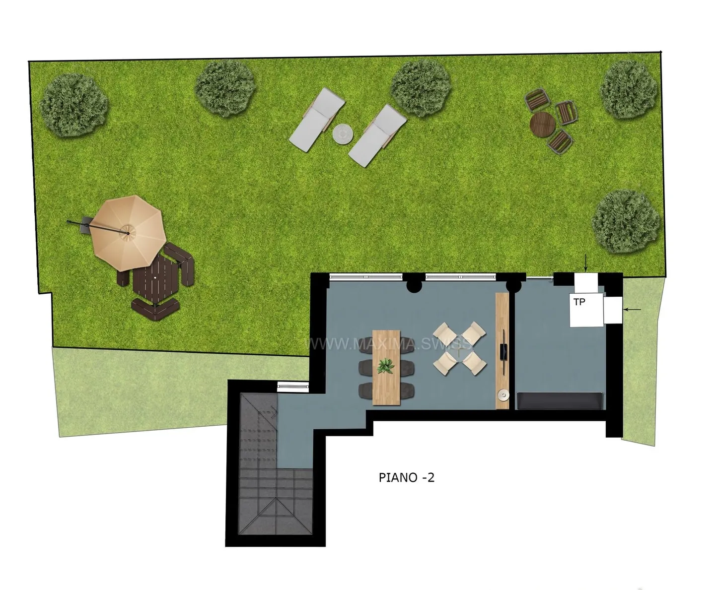 Lugano-Cadro: Casa moderna e funzionale nel verde - Foto 7 di 8