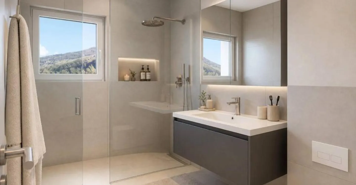 Letzte 3,5-Zimmer-Wohnung mit 13 m² Terrasse in einem kleinen Neubau in Aproz - Foto 3 von 6