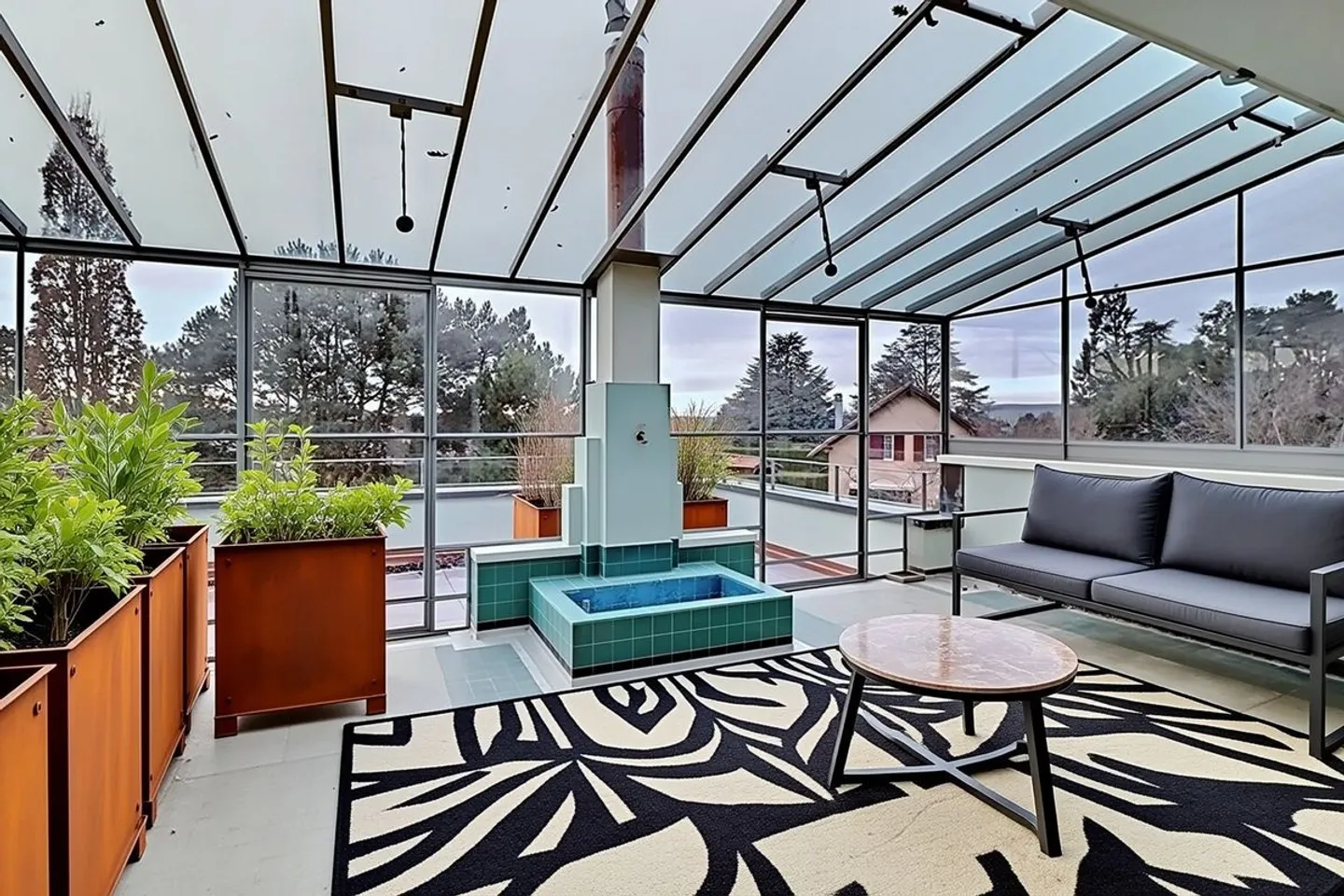 Rare and exceptional architect's villa in the style of Le Corbusier, completely renovated, large rooms, beautiful park - Photo 7 of 8