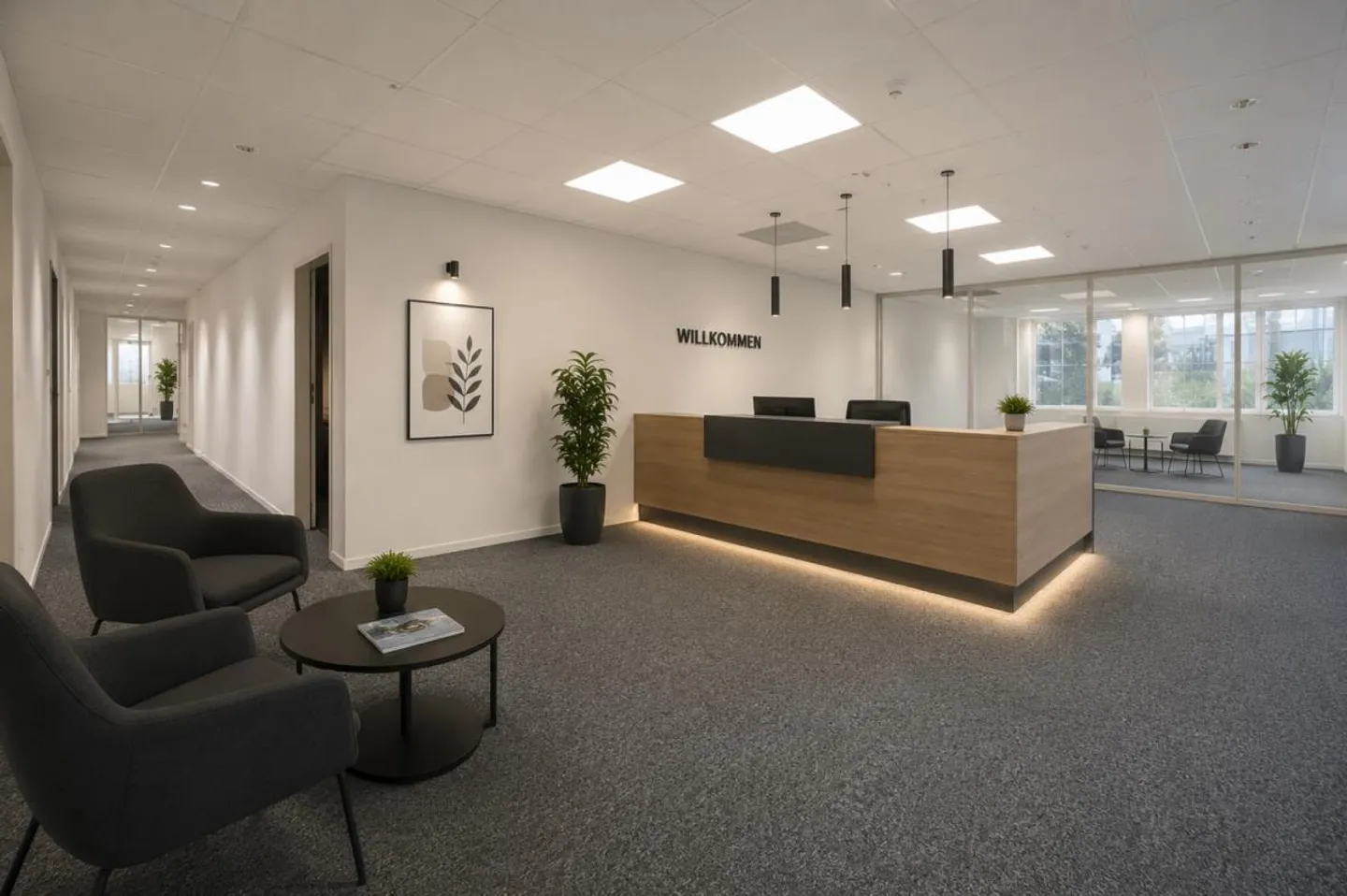 Espace de bureau/commercial agrandi à Mattenhof avec espace extérieur privé - Photo 2 sur 9