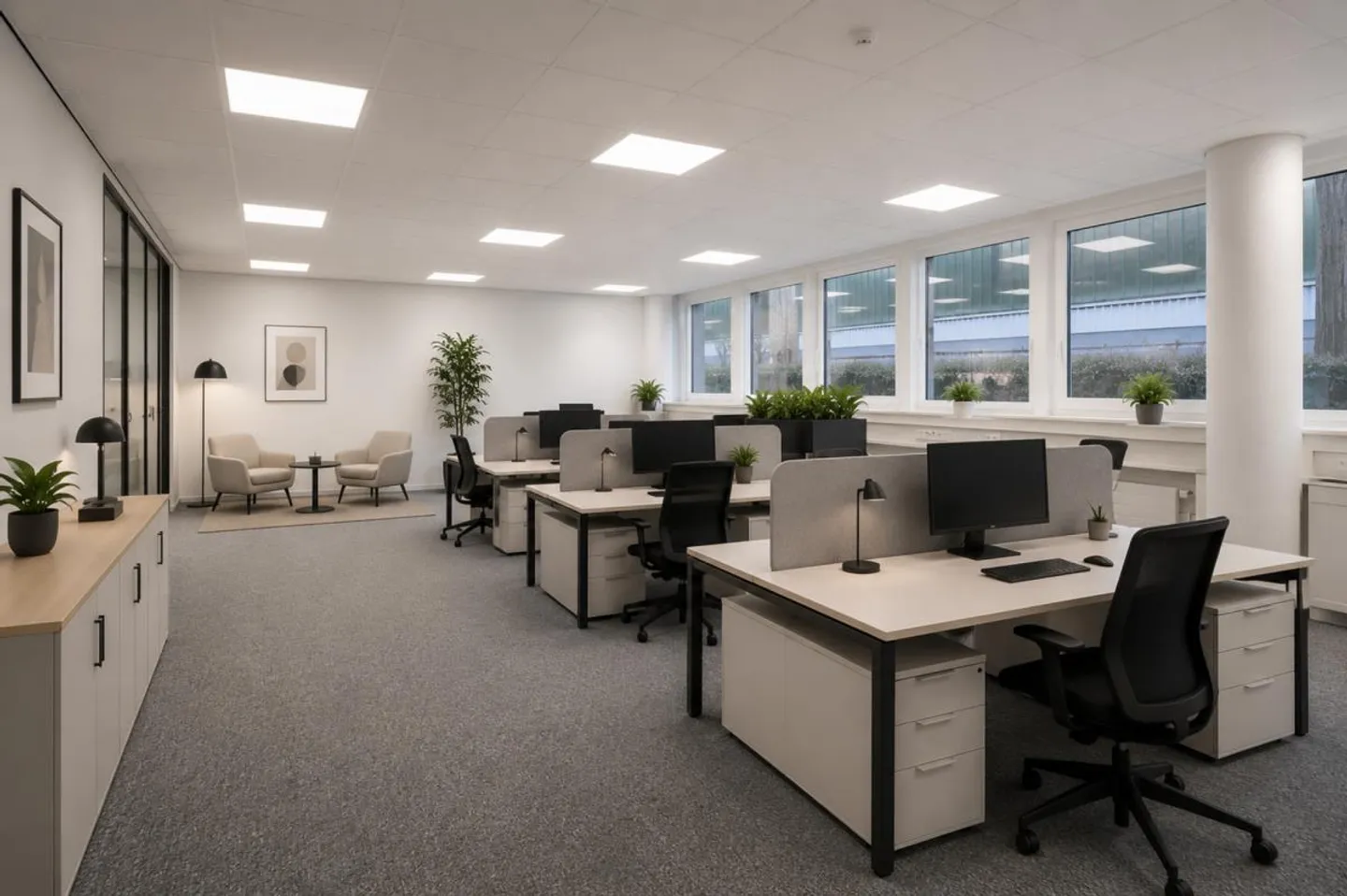 Espace de bureau/commercial agrandi à Mattenhof avec espace extérieur privé - Photo 5 sur 9