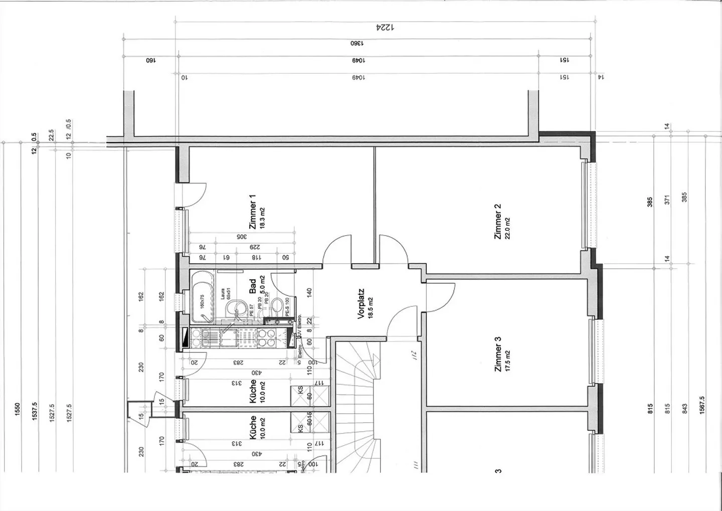 Ampio appartamento luminoso con 3 stanze di 80m2 vicino ai mezzi pubblici - Foto 9 di 9