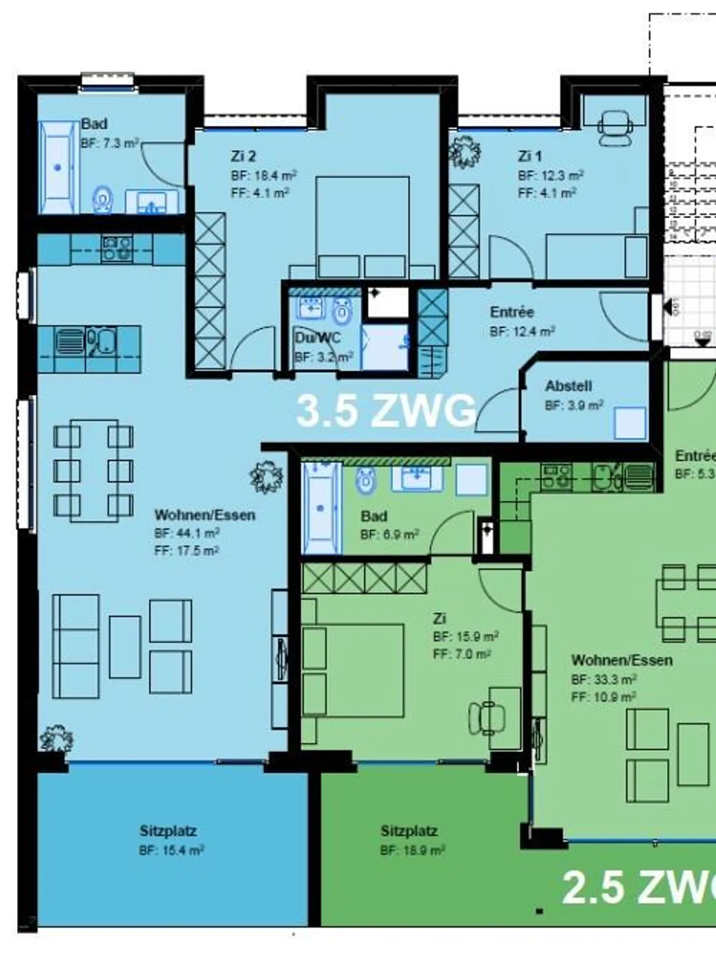 Appartement moderne avec espace de jardin - Photo 10 sur 11