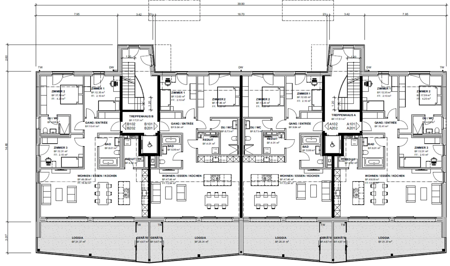 Unique 3.5 Room New Apartments with High Quality and Construction Standards - Photo 4 of 8