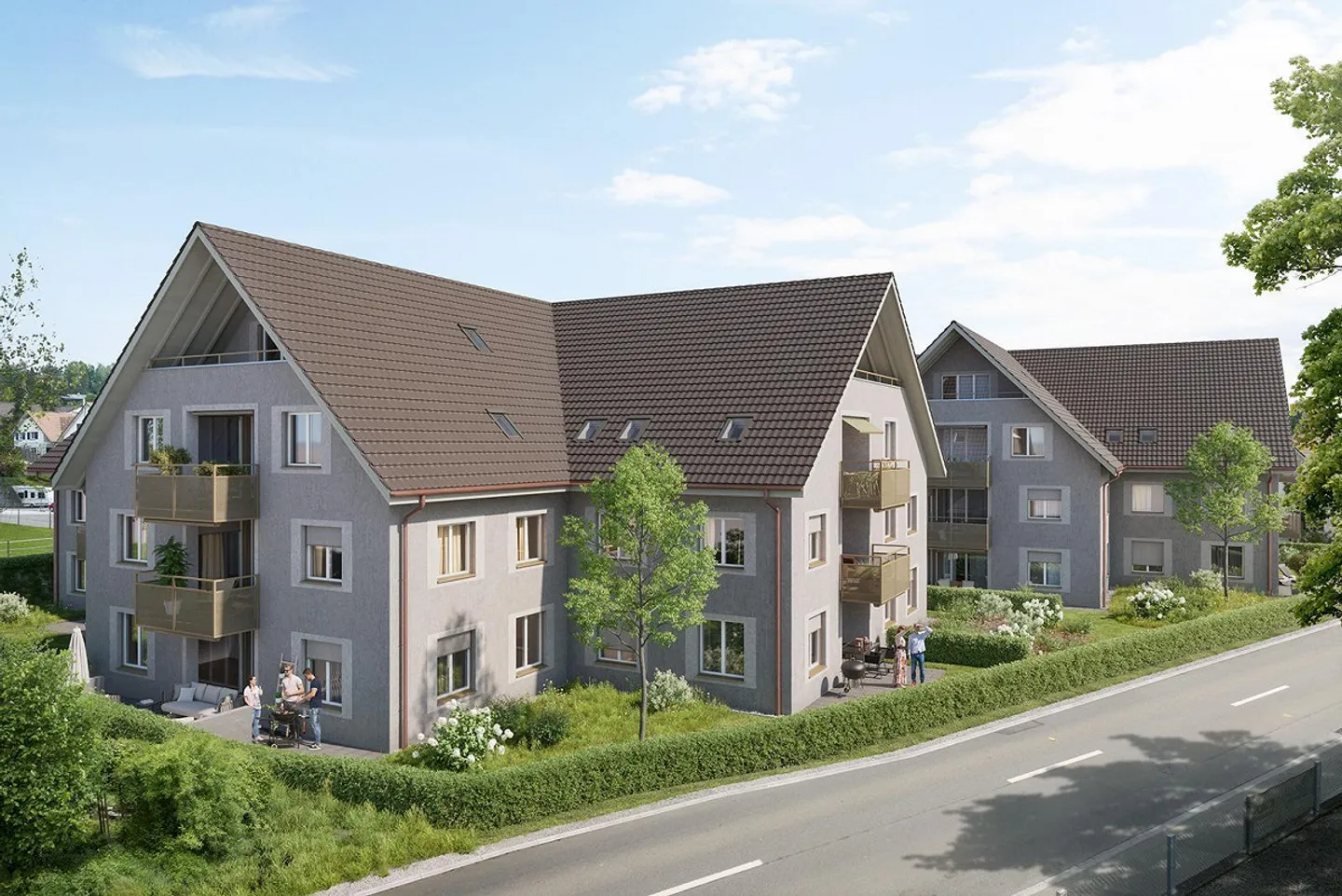 4.5-Zimmer-Wohnung Modernes Smart-Home im Grünen mit Gratis-Interne... - Photo 1 sur 13