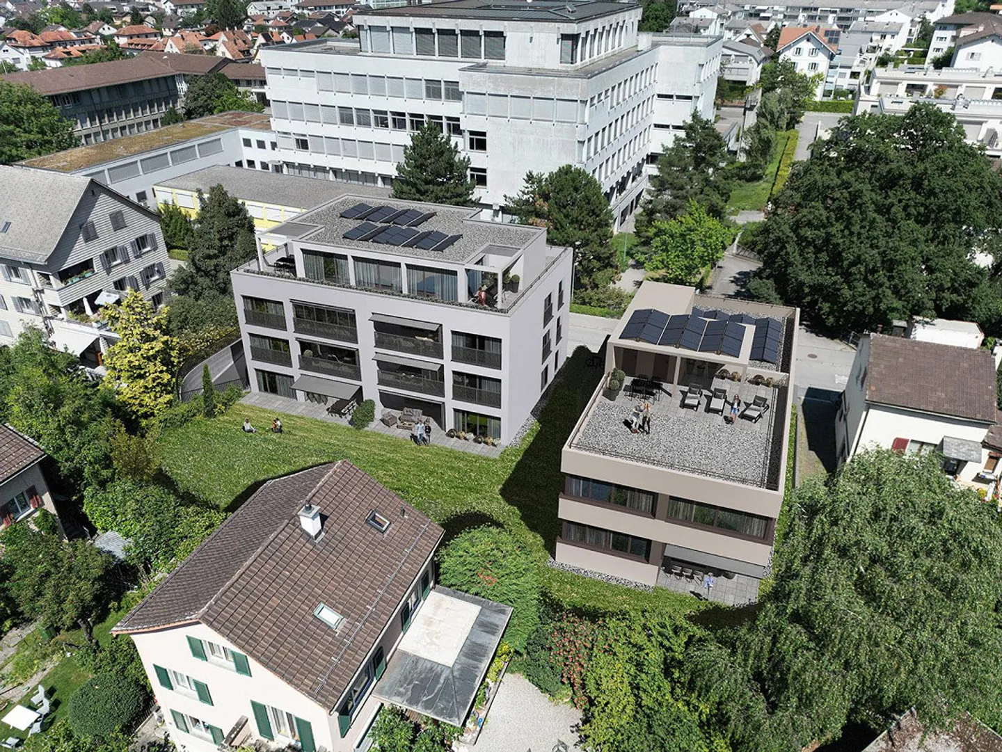 Appartement neuf exclusif de 3,5 pièces avec terrasse - Photo 1 sur 2