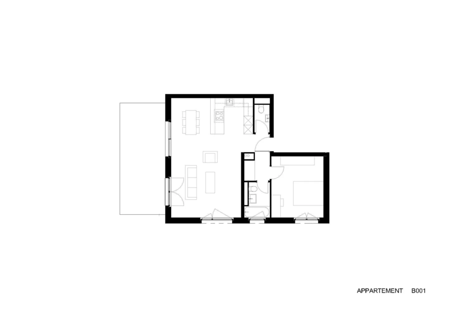Nouvel Appartement 2.5 pièces à Prilly - Photo 2 sur 3