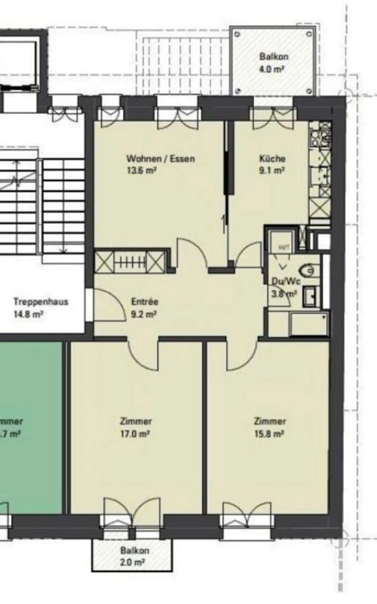 Room in Zurich with option to take over the entire apartment - Photo 6 of 6