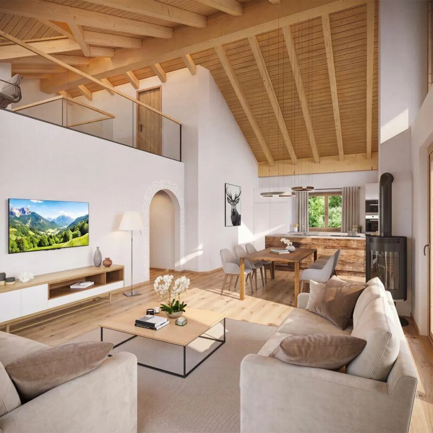 Charmantes Duplex in Klosters - Foto 4 von 9