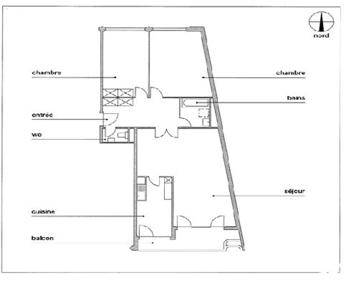 In der Nähe von Jonction: 4 Zimmer mit Balkon - Foto 2 von 12