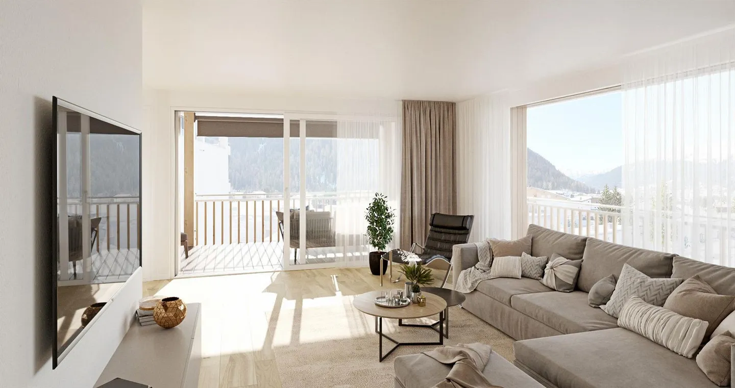 First occupancy: Friendly 5.5-room apartment in a quiet location in Davos Dorf - Photo 2 of 4