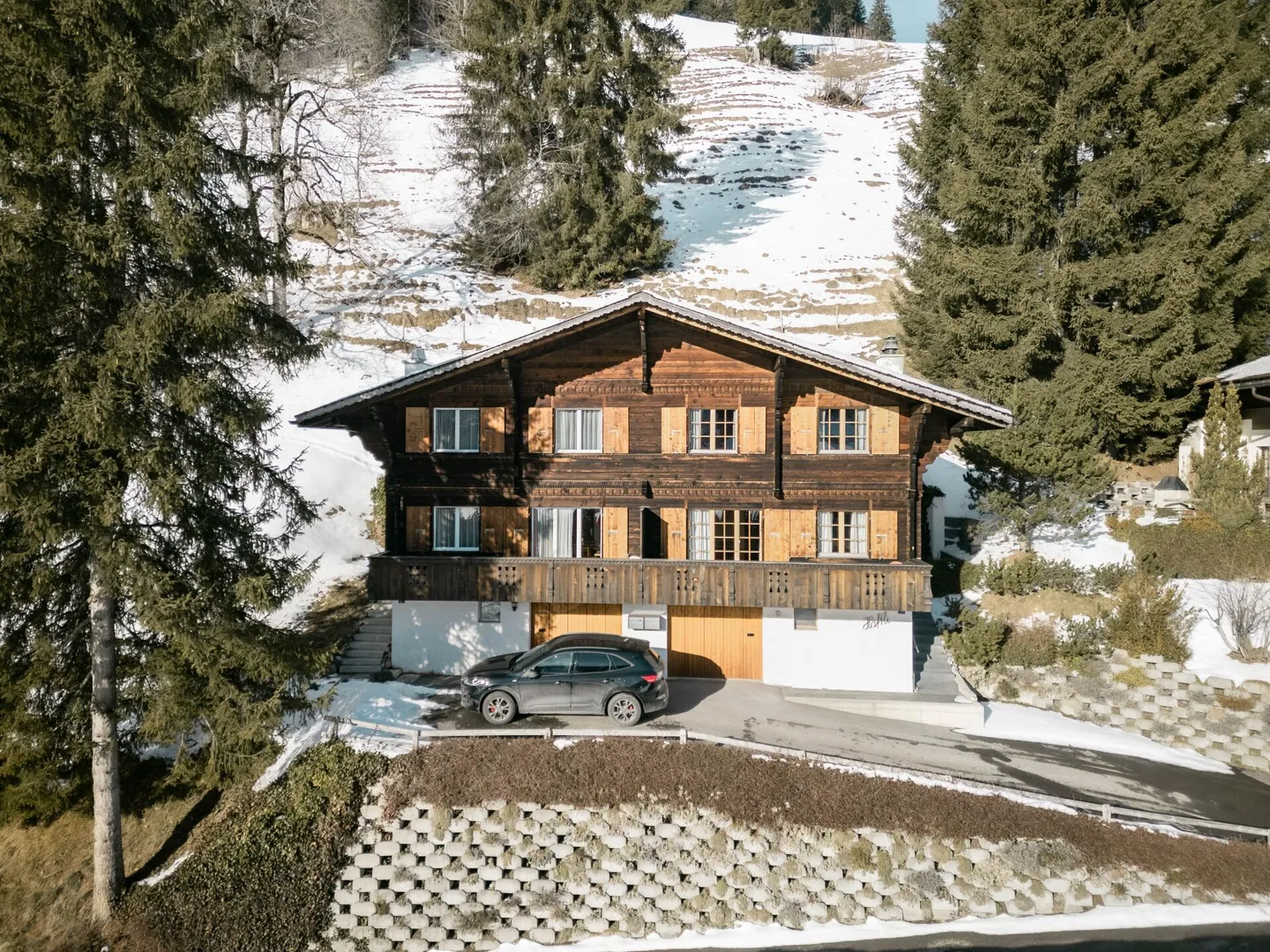 Hälfte eines Chalets mit wunderschönem Bergblick - Foto 2 von 17