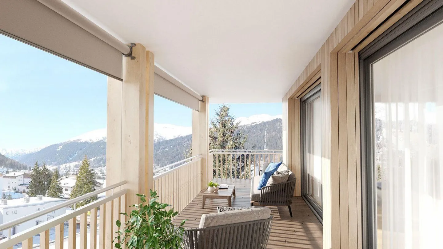 First occupancy: Friendly 5.5-room apartment in a quiet location in Davos Dorf - Photo 3 of 4