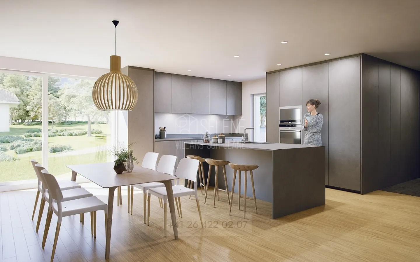 2 VILLAS SÉLÉNÉ - Neue Mietgelegenheit in Villars-sur-Glâne - Foto 1 von 7