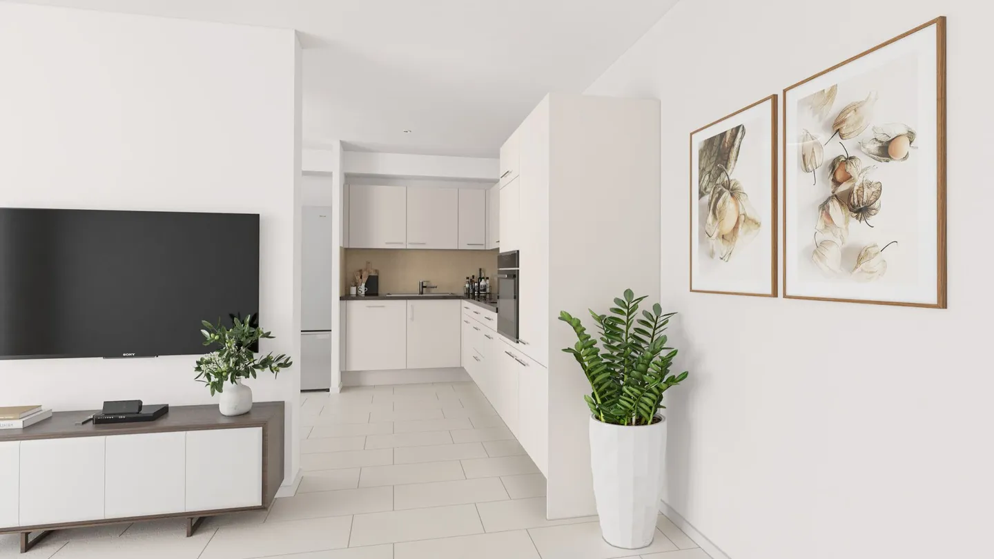 Appartement de jardin 2,5 pièces avec place de parking à Susten (Feithieren) - Photo 2 sur 7