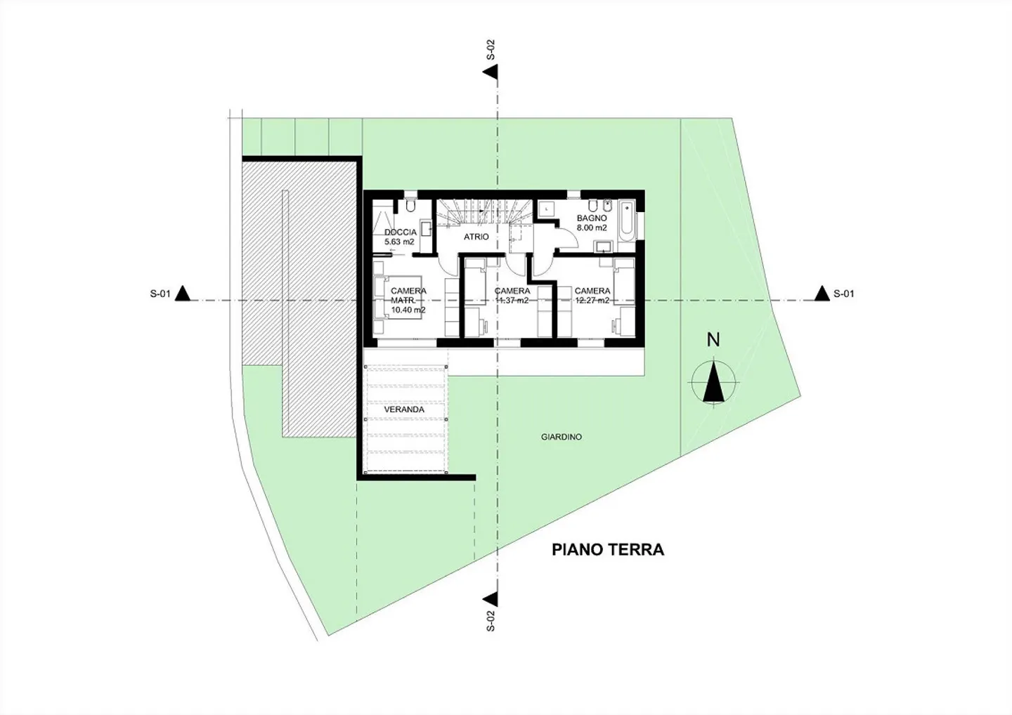 Progetto approvato per villa moderna - Foto 2 di 7