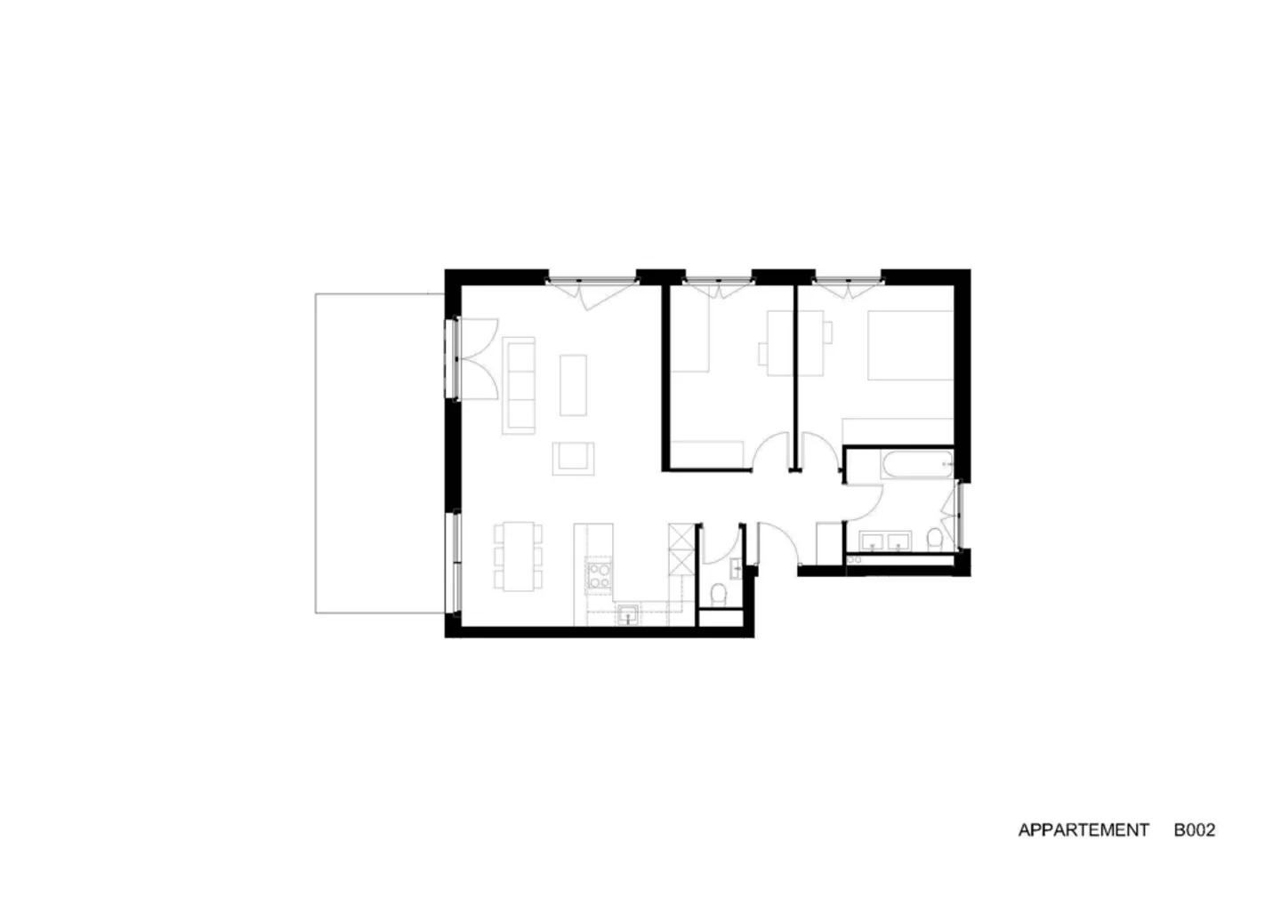 Appartement Moderne Près de Lausanne - Photo 4 sur 5