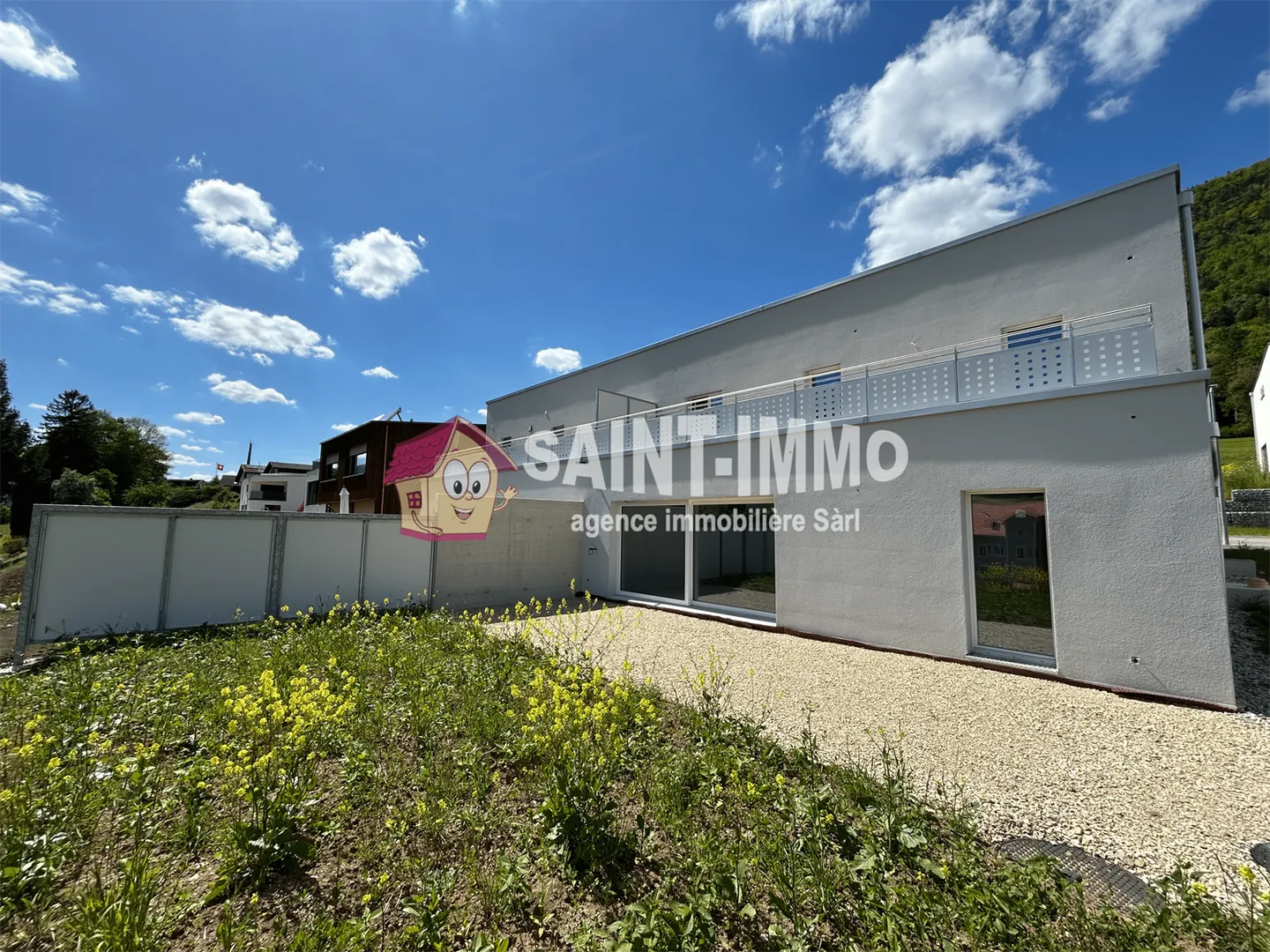 Minergie Terraced Villa with 5.5 Rooms (158 m2) with Large Terrace, Garden and Garage in Cortébert - Photo 2 of 25