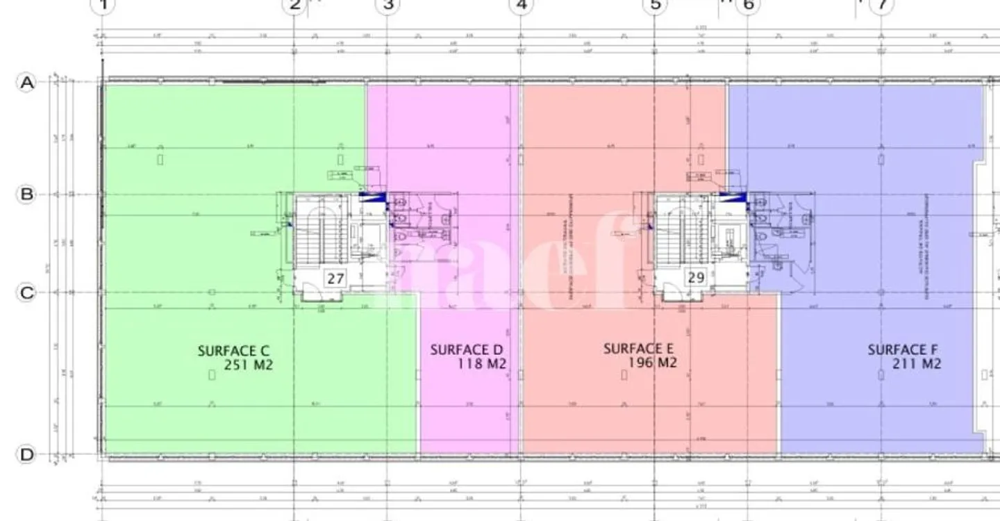 Approx. 211m2 modular space on the 1st floor - Photo 4 of 4