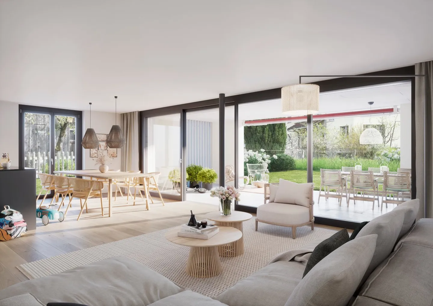 Grosszügige 5.5 Zimmer-Garten-Eigentumswohnung, 150m2 Wohnfläche, umgeben von Ruhe und Natur - Foto 3 von 9