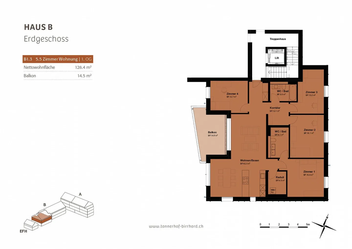 Spacious 5.5 Room Apartment with Charm - Photo 12 of 12