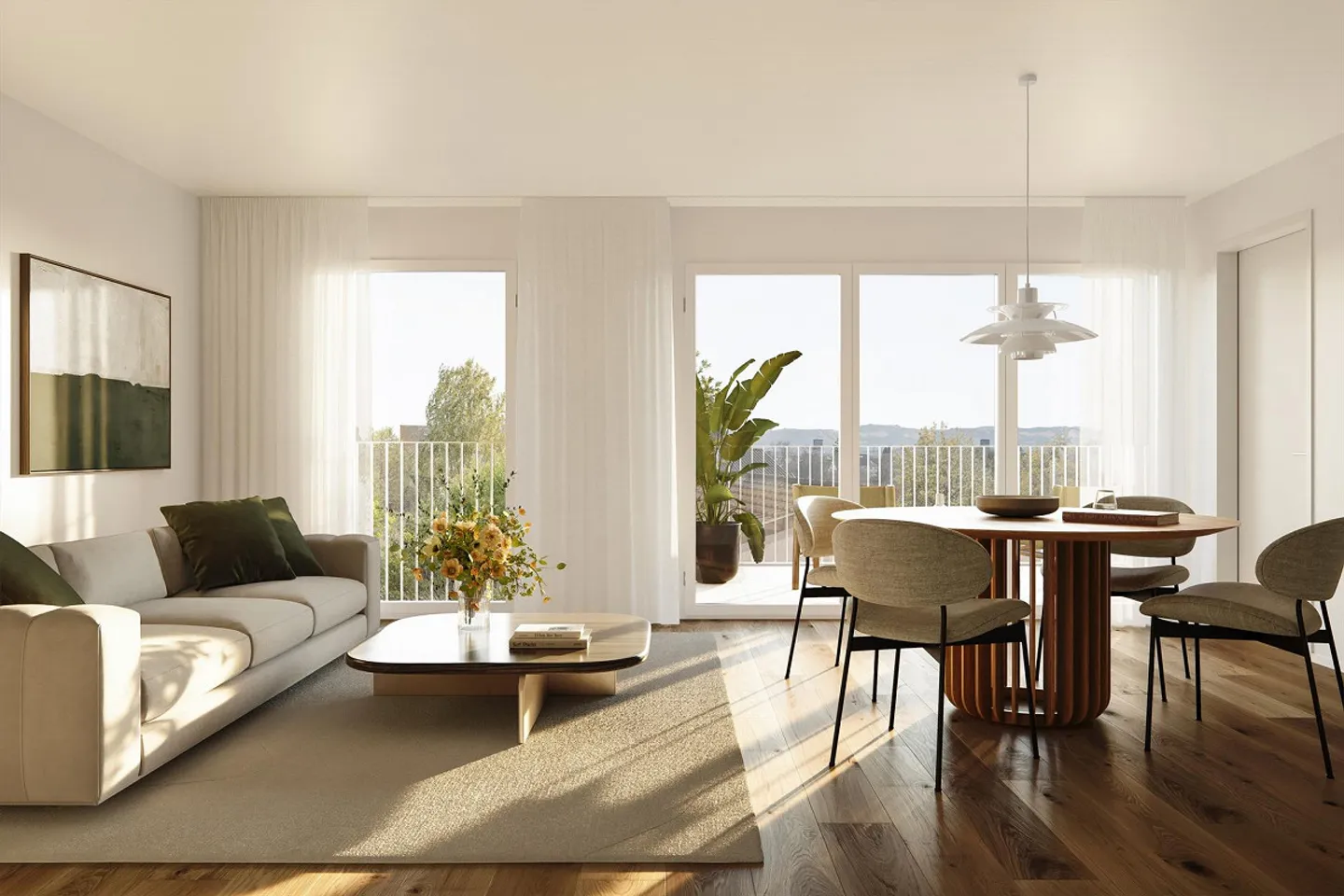 Appartement neuf de 4,5 pièces - Photo 2 sur 4