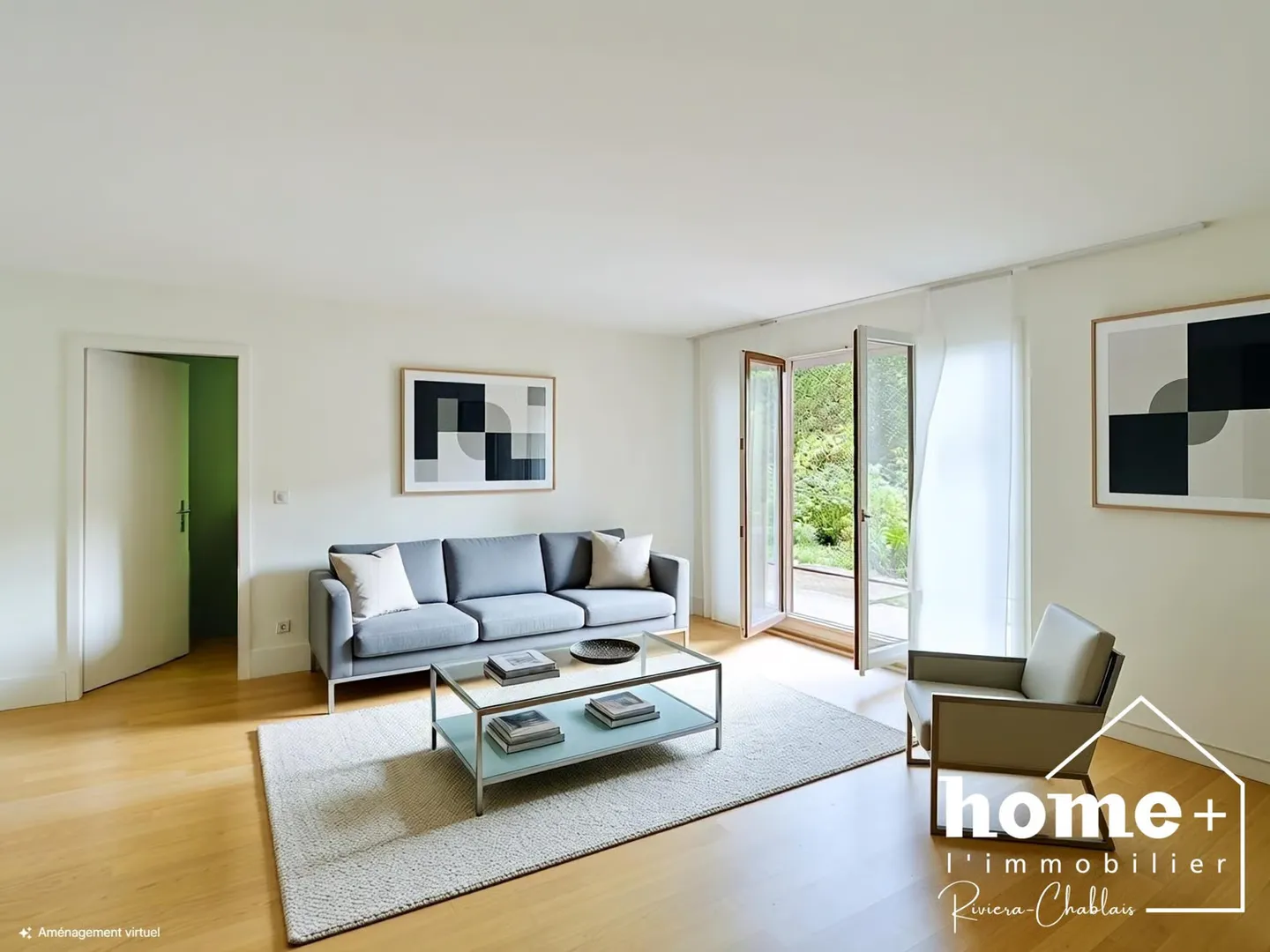 Appartement de 2,5 pièces en rez-de-jardin avec grande terrasse - Foto 1 di 11