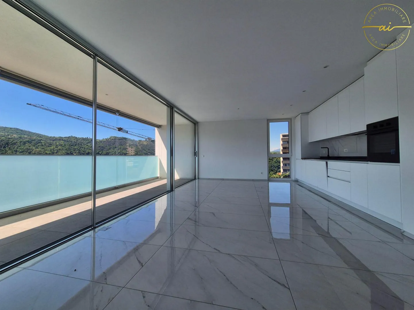 NOUVEAU PENTHOUSE DE 4.5 PIÈCES AVEC GRANDE TERRASSE À VACALLO - Photo 2 sur 13