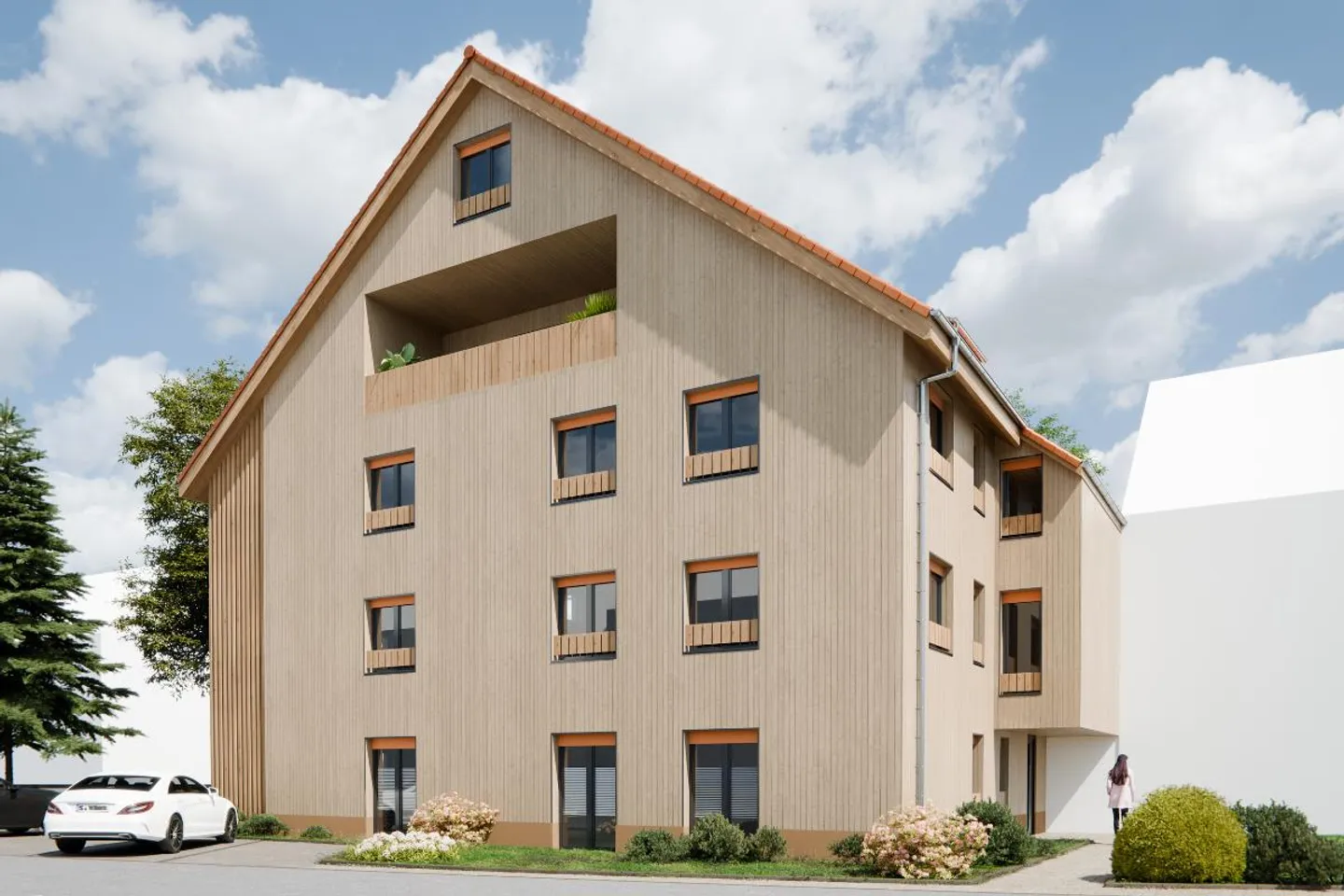 Moderne 3.5-Zimmer-Wohnung mit Balkon und  grossem Sitzplatz  in Beringen - Foto 1 von 5