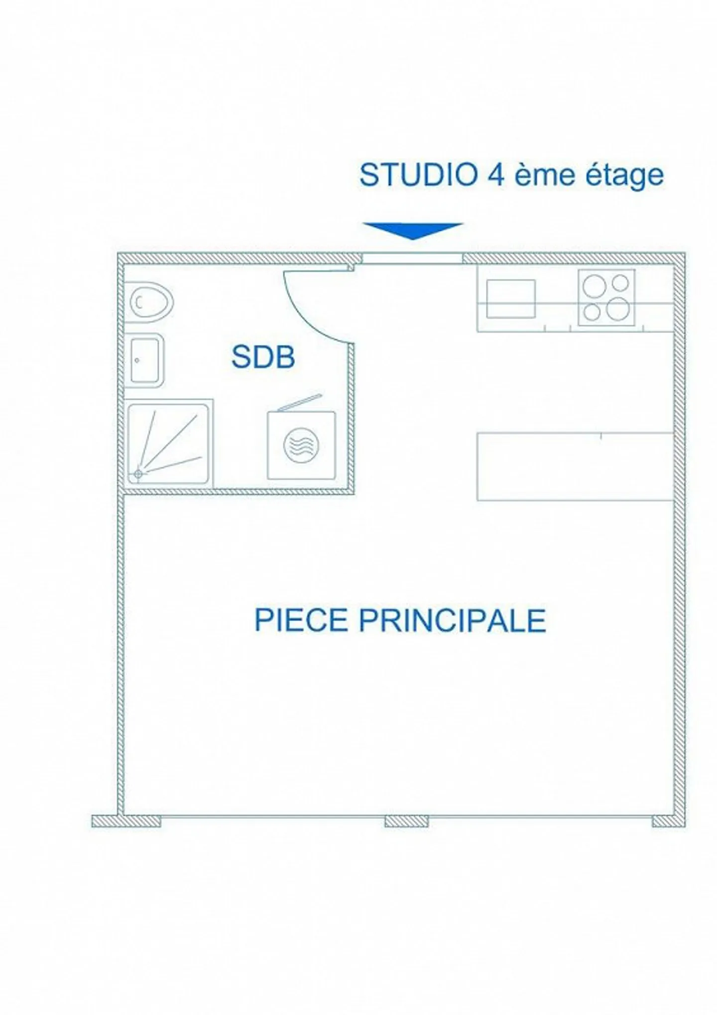 Piccolo studio ristrutturato a Paquis - Foto 2 di 5