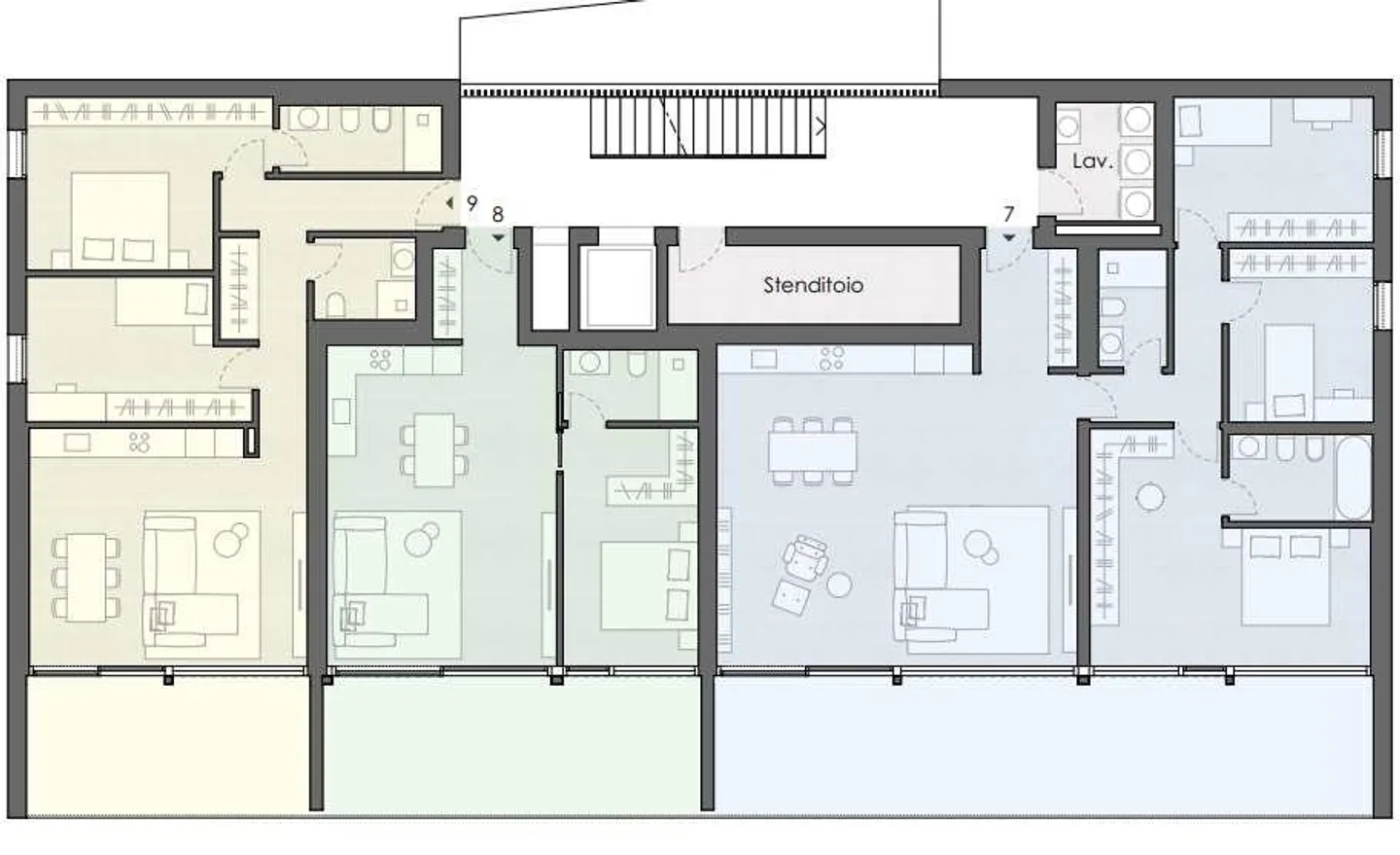 Bright 3.5-room apartment with large terrace - Monteggio - Photo 7 of 7