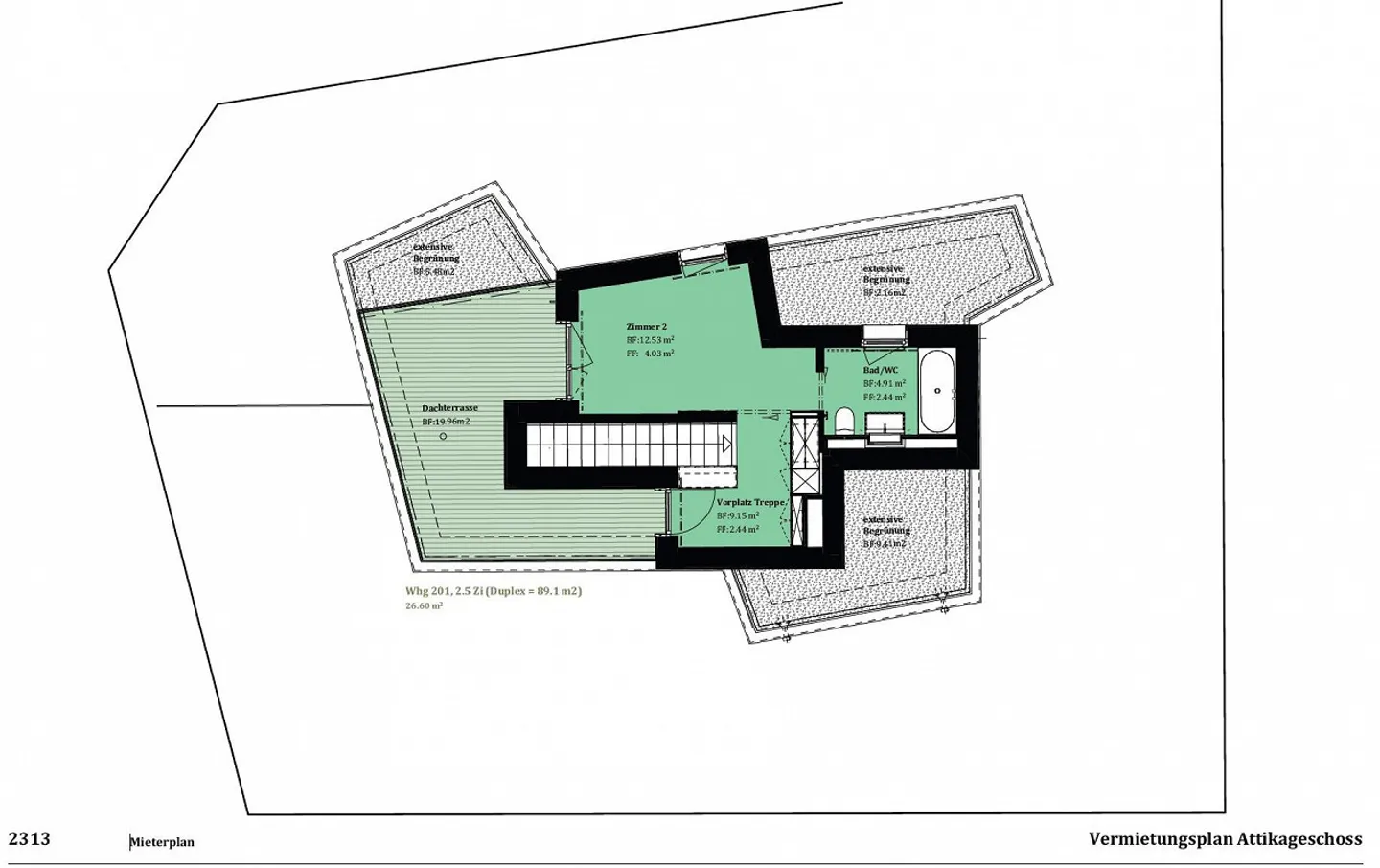 Appartamento duplex elegante di nuova costruzione con terrazza e area mansardata - Foto 12 di 12