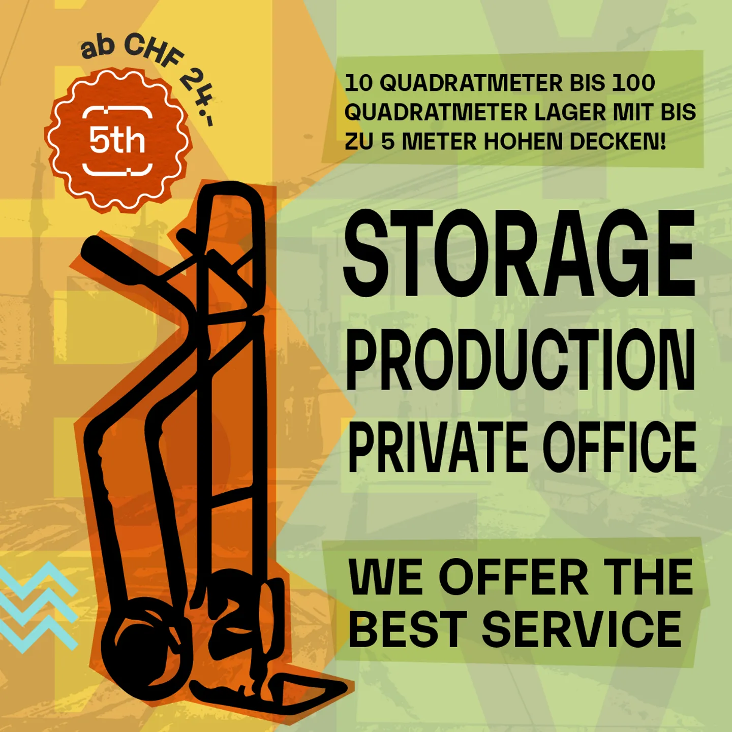 LAGER - LAGER - LAGER von 10 m2 bis 100 m2 ab CHF 24 pro Monat OHNE DEPOT! - Foto 10 von 10