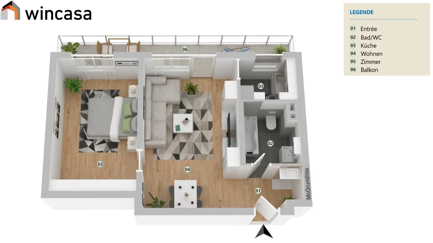 Miete mit kostenloser Kaution - Foto 5 von 6