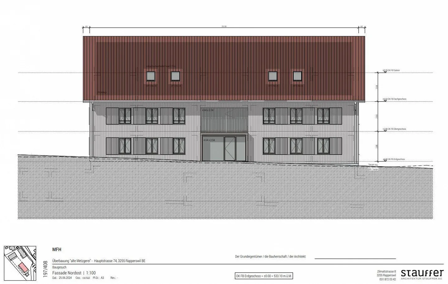 NEUBAU - 5,5-Zimmer-Dachwohnung mit Galerie mit Aussicht ins Grüne - Foto 3 von 6