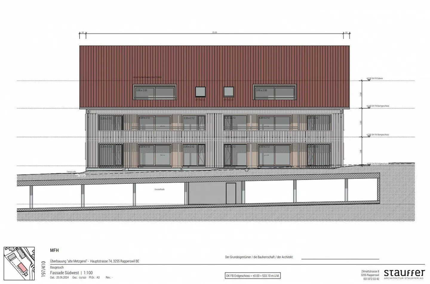 NEUBAU - 5,5-Zimmer-Dachwohnung mit Galerie mit Aussicht ins Grüne - Foto 5 von 6