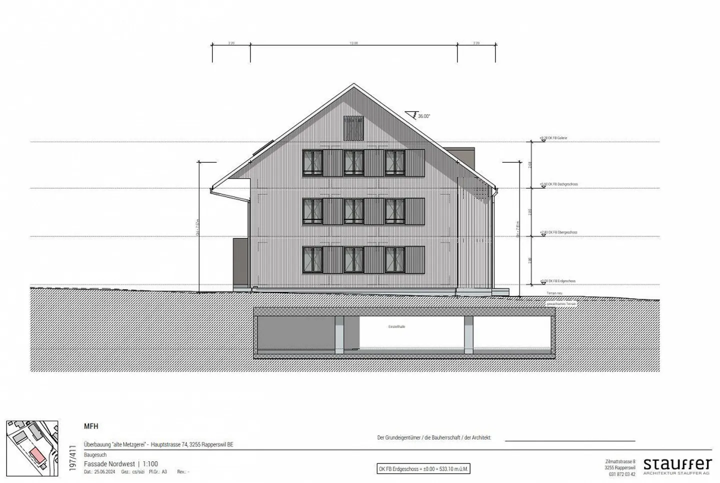 NEUBAU - 5,5-Zimmer-Dachwohnung mit Galerie mit Aussicht ins Grüne - Foto 6 von 6