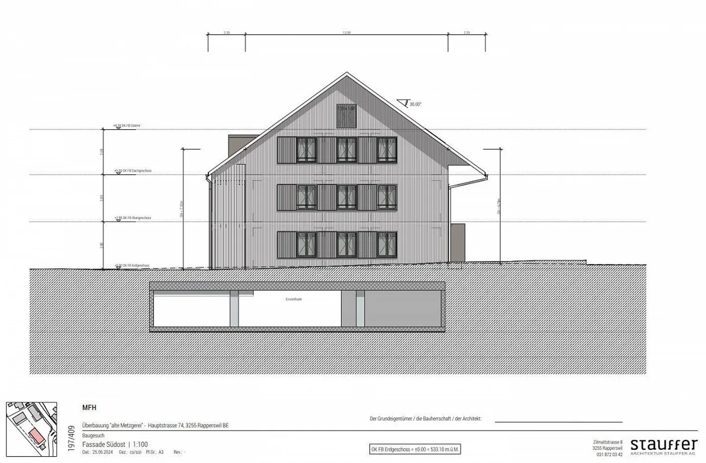 NEUBAU - 5,5-Zimmer-Dachwohnung mit Galerie mit Aussicht ins Grüne - Foto 4 von 6