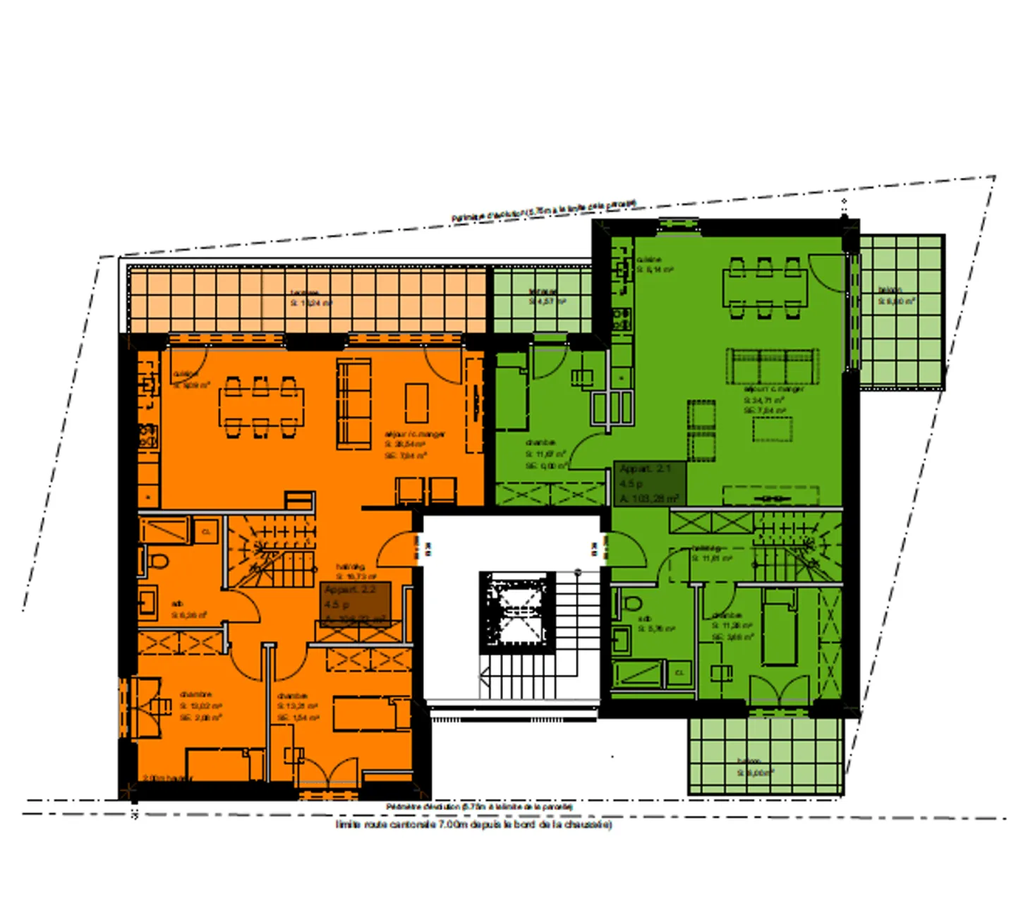 Großes modernes Duplex in Chavannes-les-Forts - Raum, Licht, Komfort - Foto 8 von 10
