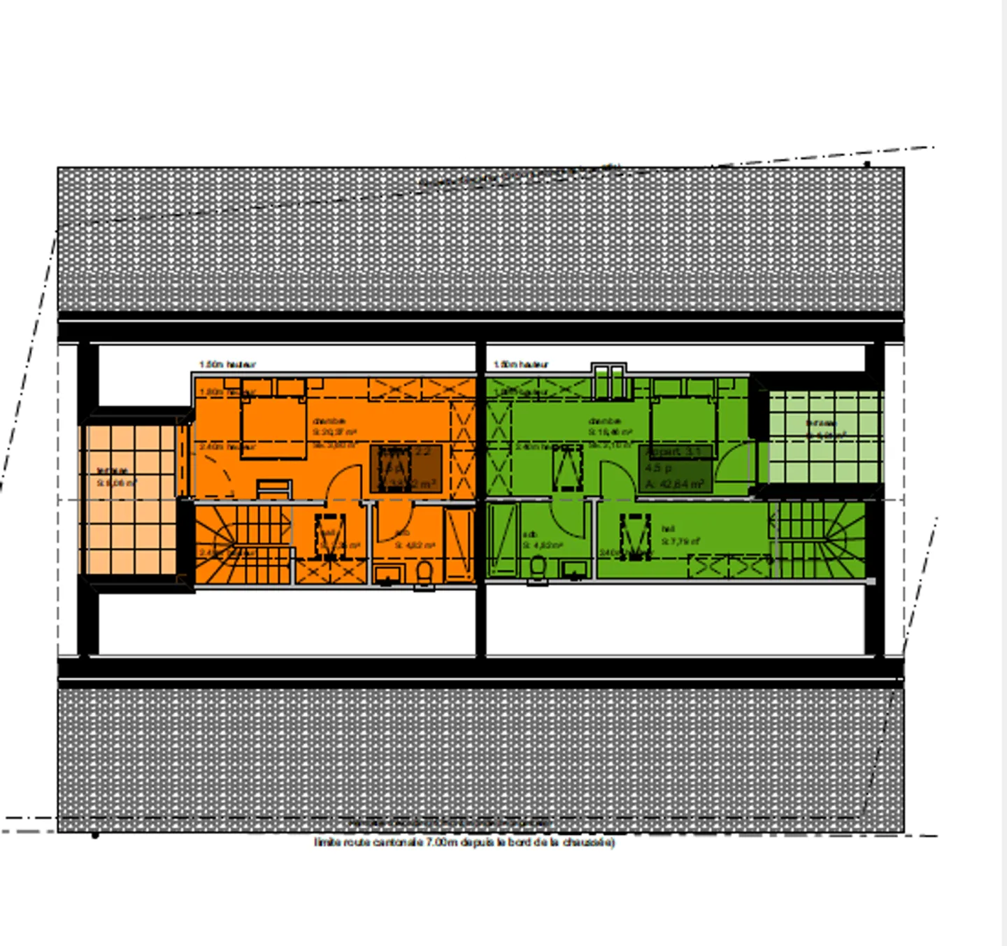 Großes modernes Duplex in Chavannes-les-Forts - Raum, Licht, Komfort - Foto 9 von 10
