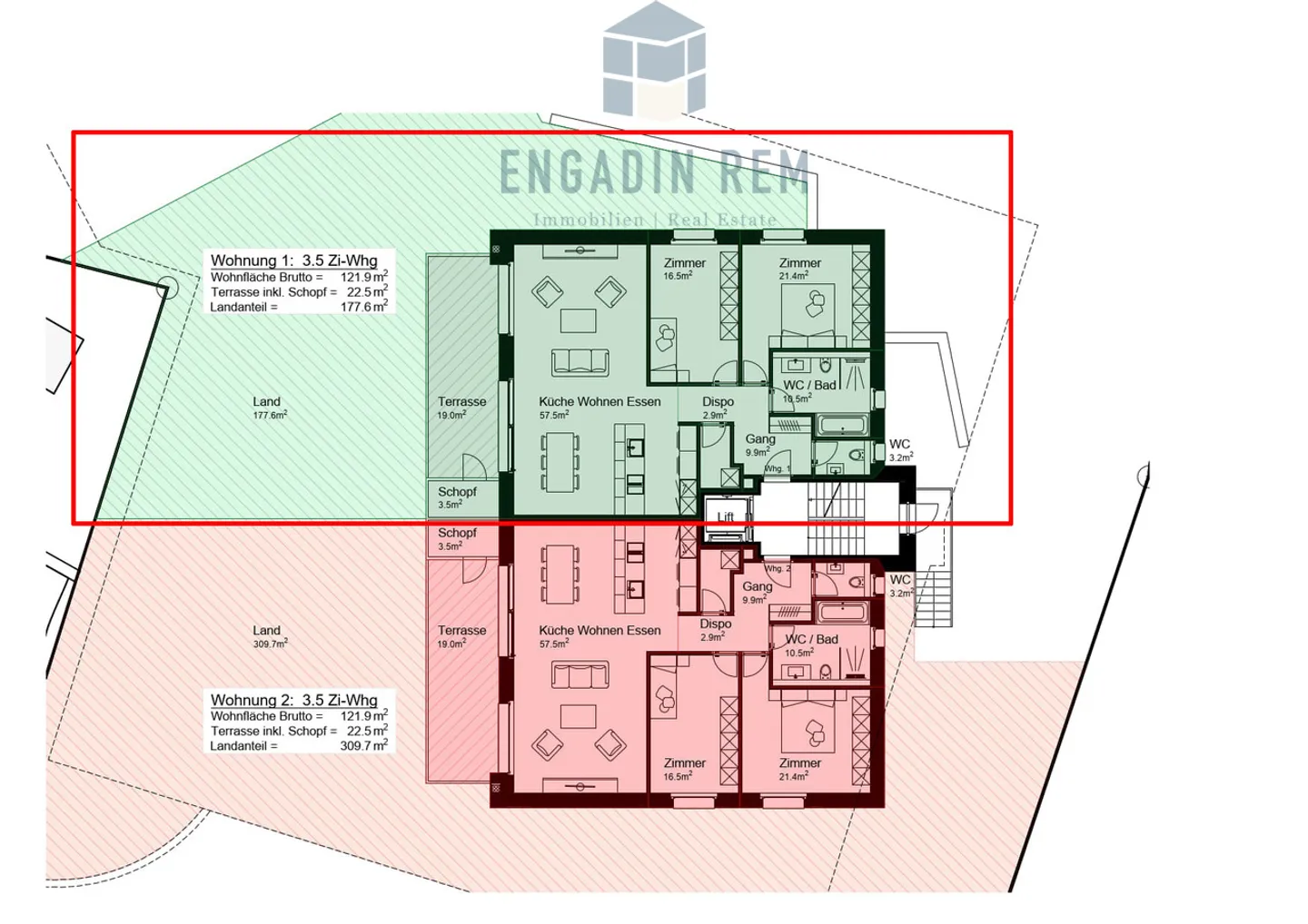 Appartamento giardino 3.5 locali con quota di terreno esclusiva - Foto 6 di 6